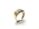 9ct Yellow Gold Diamond Signet Ring