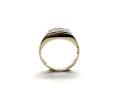 9ct Yellow Gold Diamond Signet Ring