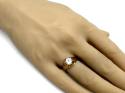 9ct Yellow Gold Gents CZ Solitaire Ring