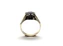 9ct Yellow Gold Garnet Solitaire Ring