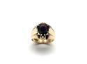 9ct Yellow Gold Garnet Solitaire Ring