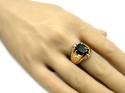 9ct Yellow Gold Garnet Solitaire Ring