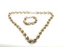 9ct Yellow Gold Tulip Chain & Bracelet