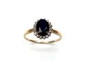 9ct Sapphire & Diamond Cluster Ring