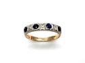 9ct Sapphire & Diamond Eternity Ring