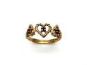 9ct Yellow Gold Sapphire Heart Ring