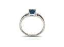 9ct White Gold Topaz Solitaire Ring