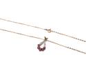 9ct Ruby & Diamond Pendant & Chain