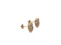 9ct Beryl & Diamond Cluster Earrings