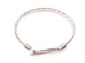 Silver Plaited Large Bangle 72mm