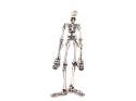 Silver Jointed Skeleton Pendant