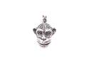 Silver Monkey Head Pendant