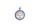 Silver Blue Opalique Tree Of Life Pendant