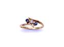 18ct Sapphire & Diamond 3 Stone