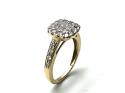 18ct Diamond Cluster Ring 0.87ct