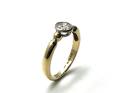 18ct Yellow Gold Diamond Solitaire Ring