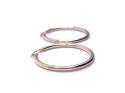 9ct Yellow Gold Plain Hoop Earrings