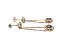 9ct Blue & White Diamond Earrings