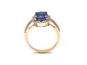 9ct Blue & White Zircon Cluster Ring