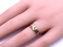 9ct Yellow Gold CZ 'Mum' Ring