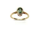 9ct Green Garnet Solitaire Ring