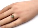 9ct Green Garnet Solitaire Ring