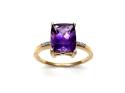 14ct Moroccan Amethyst & Diamond Ring