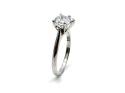 14ct White Gold CZ Heart Solitaire Ring