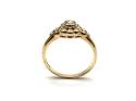 14ct Yellow Gold CZ Cluster Ring