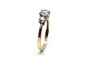 9ct Yellow Gold CZ 3 Stone Ring