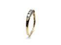 9ct Yellow Gold CZ 5 Stone Ring