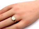 9ct Yellow Gold Heart Signet Ring