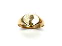 9ct Yellow Gold Heart Signet Ring