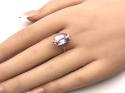 9ct Kunzite & Diamond Ring