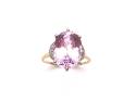 9ct Kunzite & Diamond Ring