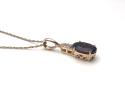 9ct Rhodolite Garnet & Diamond Necklet