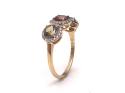 9ct Tourmaline & Zircon Cluster Ring