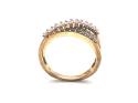 9ct Yellow Gold Diamond Crossover Ring