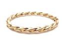 9ct Yellow Gold Twisted Hinged Bangle