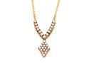 9ct Yellow Gold Diamond Necklet