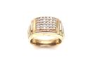 9ct Two Colour Diamond Ring 0.50ct