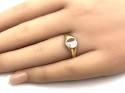 9ct Yellow Gold Heart Signet Ring