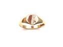 9ct Yellow Gold Heart Signet Ring