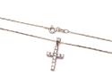 18ct Diamond Cross and Chain