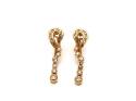 18ct Yellow Gold Diamond Drop Earrings