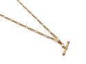 9ct Yellow Gold T-Bar Fiagro Chain