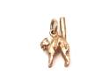 9ct Yellow Gold Scared Cat Charm