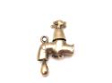 9ct Yellow Gold Dripping Tap Charm