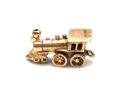 9ct Yellow Gold Traction Engine Charm