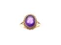 9ct Yellow Gold Amethyst Ring